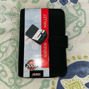 Mundi 2000 And Beyond Microfiber Agenda Wallet Planner Calendar